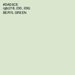 #DAE6CE - Beryl Green Color Image